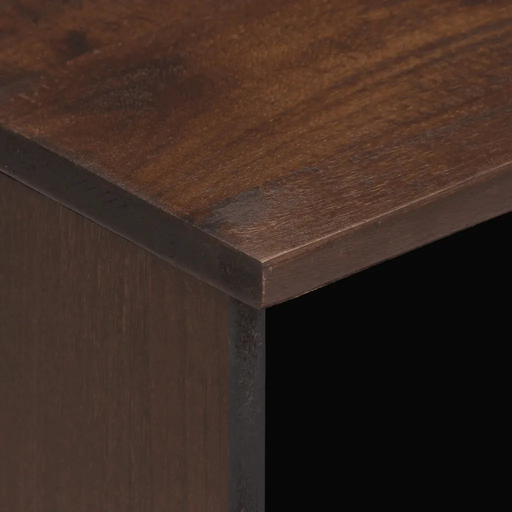 Comodini 2pz 40x34x46 cm in Legno Massello di Mango 377471
