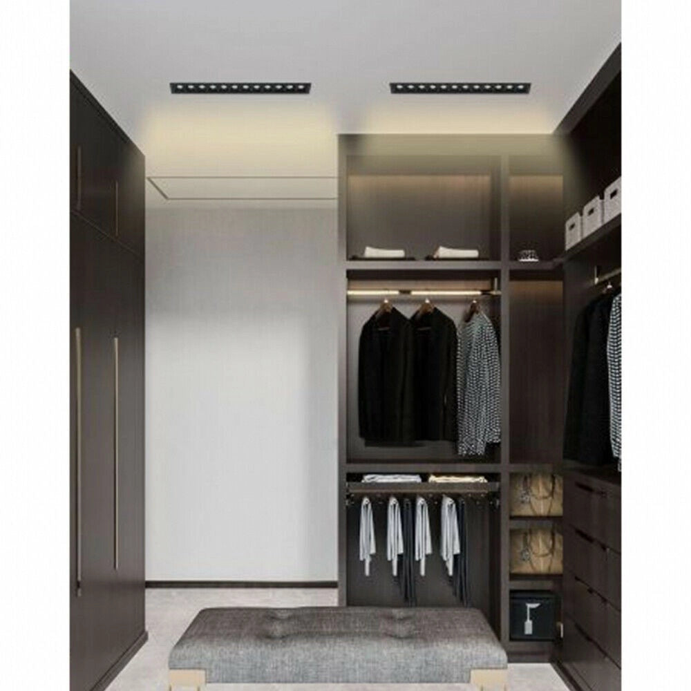 Trade Shop - Faretto Led Incasso 24w Soffitto Moderno Nero Luce 6500k 4000k 3000k Spot -