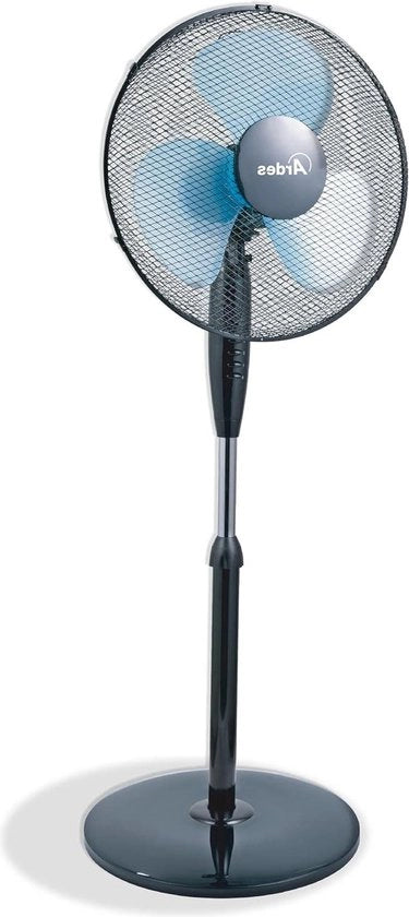 Ventilatore silenzioso da terra 40 cm a 3 pale e altezza regolabile - 3 velocità oscillante - AR5EA40PB