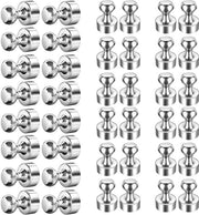 Magnetici Neodymium (40 pezzi 20 x 25 mm) | N35 magneti metallici | Magnetici cilindrici in acciaio inossidabile estremamente forti per magneti frigorifero per lavagne magnetiche e whiteboard (40 pezzi - 12 x 16 mm)