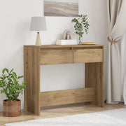 Tavolo Consolle Rovere Artigianale 89x41x76,5cm in Truciolato 856775