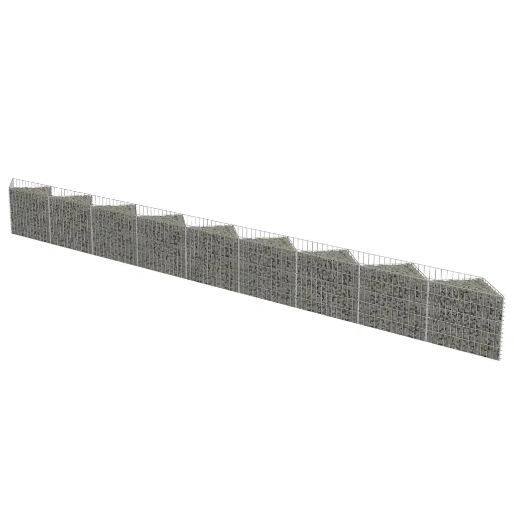 Gabbione in Acciaio Zincato 630x30x50 cm 143574
