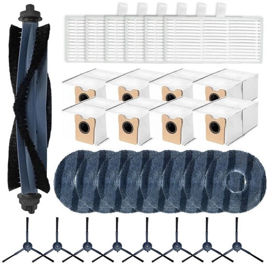 Adatto per eufy Adatto per Omni C20 Set di filtro, copertura del motore e sacchetti per la spazzatura