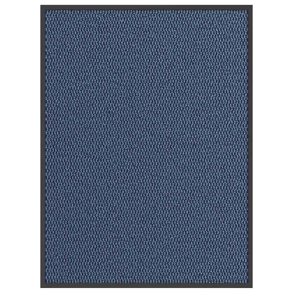 Zerbino antiscivolo assorbente blu per interni ed esterni 90 x 120 cm in polipropilene blu 02_0058120
