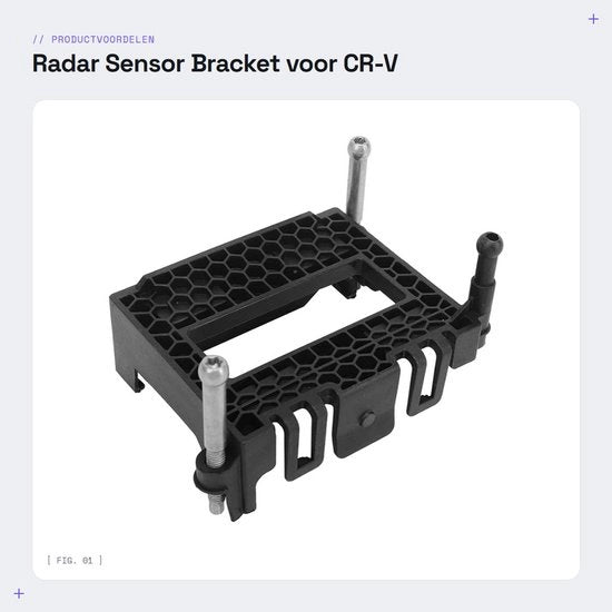 Sensore Radar con Avvampatore - Regolazione a Distanza con Sensore - Adatto per CR-V 2018-2023 - Materiale ABS - Codice OEM 36801 TGN G02 - Incluso 1 Avvampatore - Avvampatore con Sensore