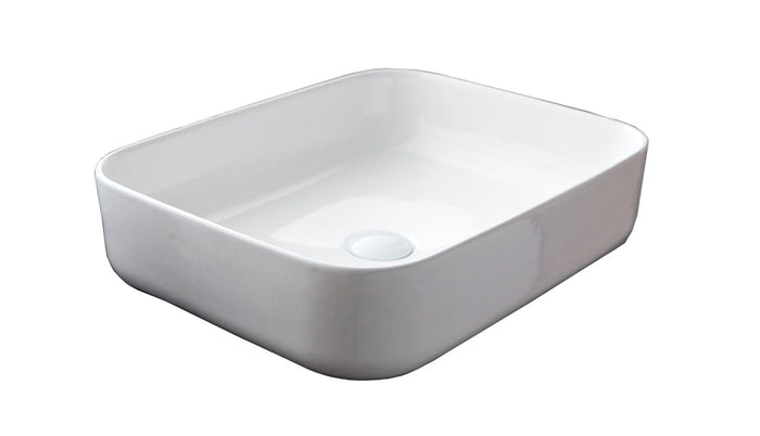 Lavabo da Appoggio 50x39x13 cm in Ceramica TFT Helsinki 1 Bianco