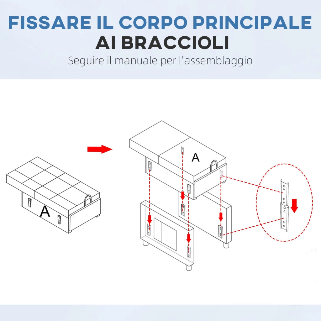 Poltrona Letto Reclinabile su 3 Livelli con Cuscino Extra 69x82x85 cm Blu