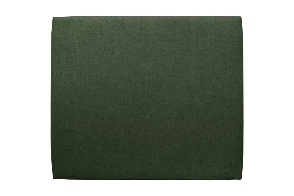 Testiera in tessuto natté verde kaki liscio L160 cm