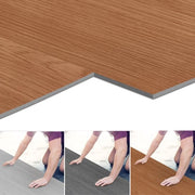 Pavimento in PVC autoadesivo a imitazione di eucalipto caldo 18 pezzi 91,5×15,2 cm