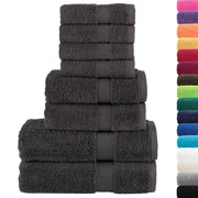 Set ASciugamani SOLUND 8 pz | Teli per bagno Antracite 600 gsm