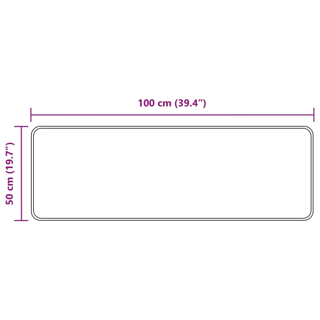Runner Tappeto MARSA Multicolore 50 x 100 cm Poliestere e PVC 42023256