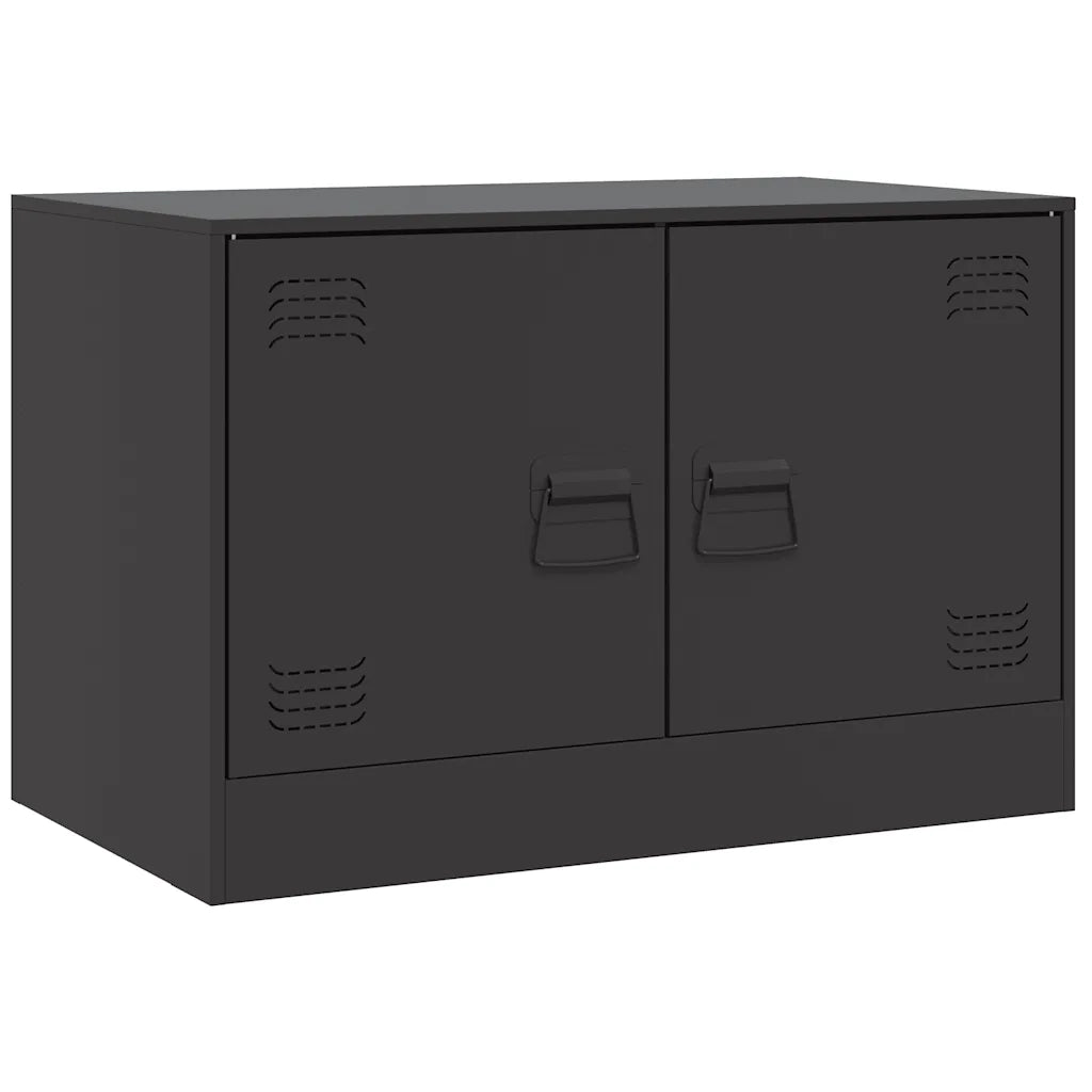 Mobili TV 2 pz Neri 67x39x44 cm in Acciaio 841632