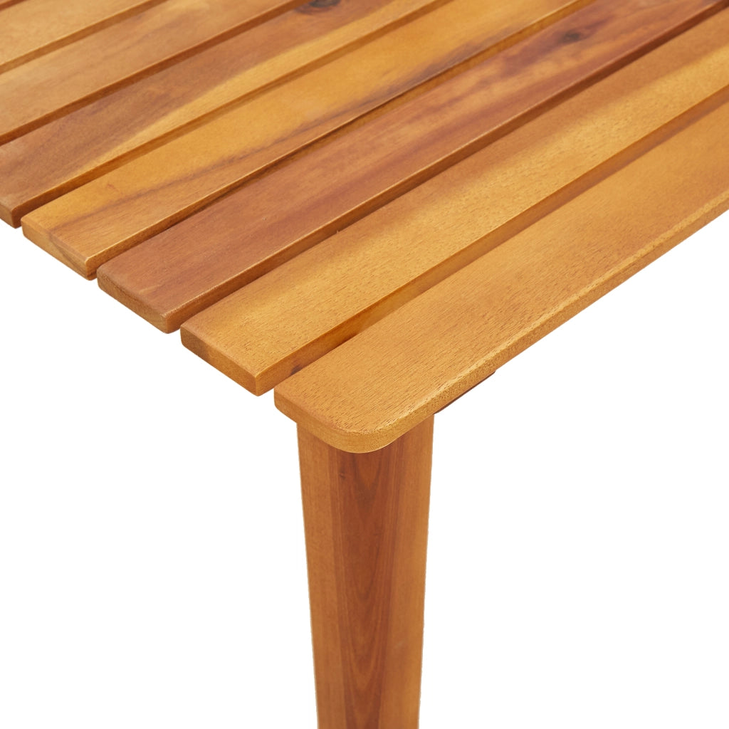 Tavolino 45x45x40 cm in legno massello di acacia