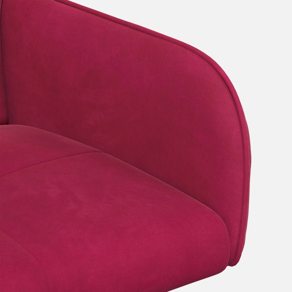 Sedie da pranzo 2 pz Velluto Rosso Vino 59 x 56,5 x 86 cm 42034297