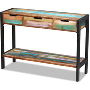 Buffet credenza mobiletto consolle mobile contenitore con 3 cassetti legno massello di recupero 4402007