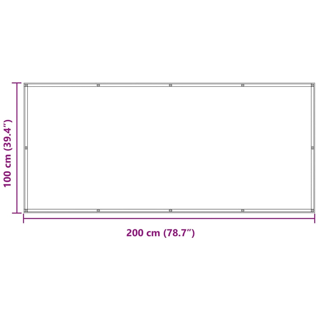 Schermo da balcone | Paravento da Balcone Blu e Bianco 100 x 200 cm Tessuto Oxford