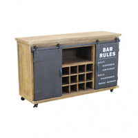 Mobile Edmond 123x41x74 h cm in Legno Marrone