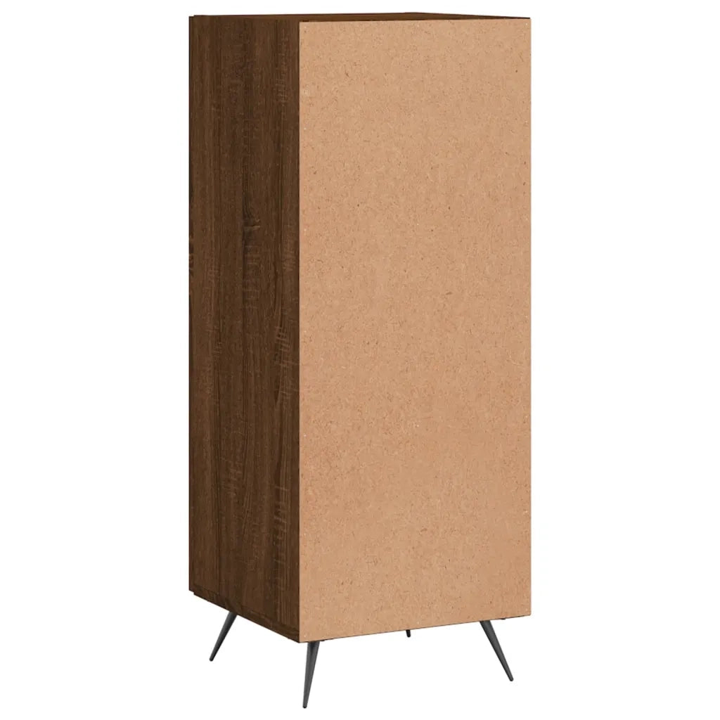 Credenza Rovere Marrone 34,5x34x90 cm in Legno Multistrato 828515