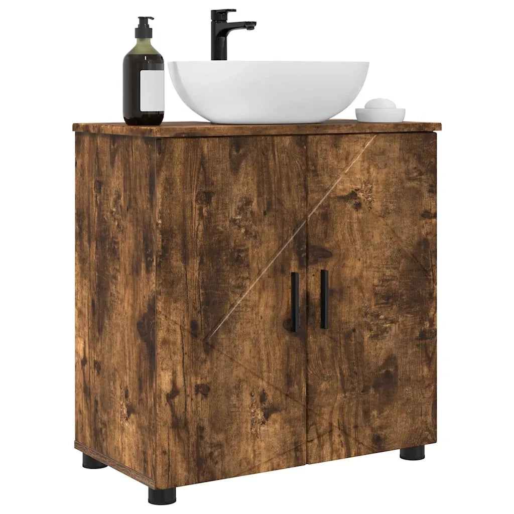 Mobile da Bagno con archiviazione Rovere fumé 61 x 35 x 64 cm