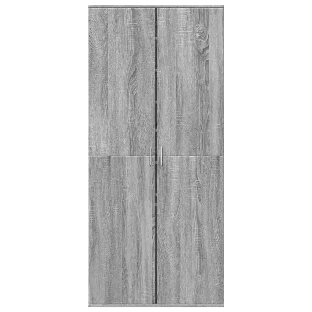 vidaXL Scarpiera Grigio Sonoma 80x39x178 cm in Legno Multistrato