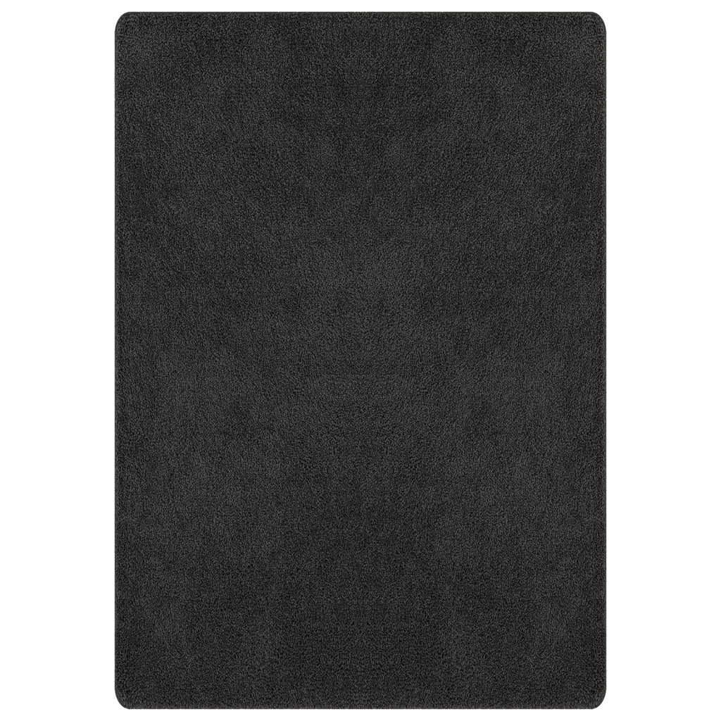 Tappeto Shaggy con retro in lattice grigio scuro 240x340 cm