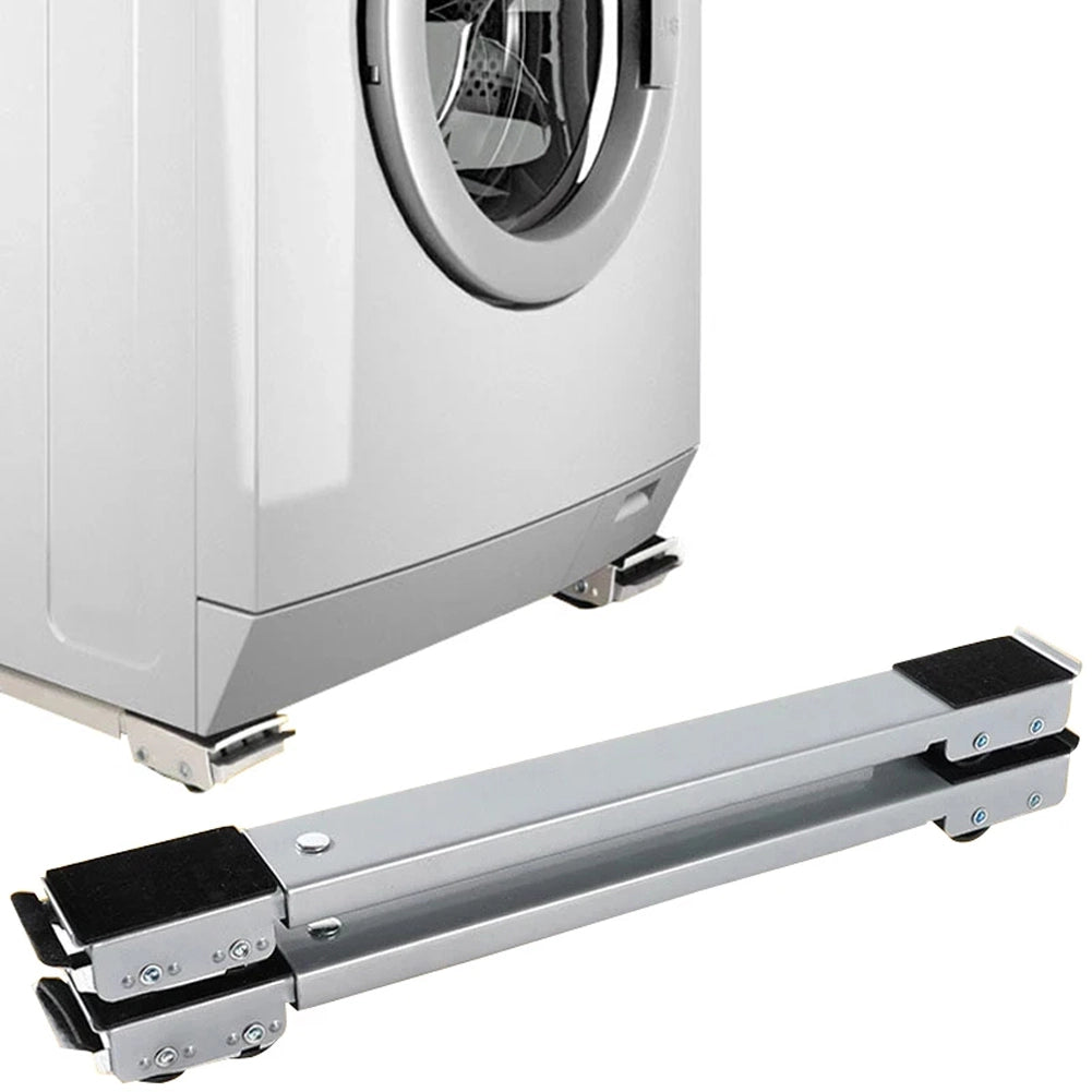 Base Lavatrice con Ruote Set 2 barre Sposta Mobili Frigorifero Asciugatrice