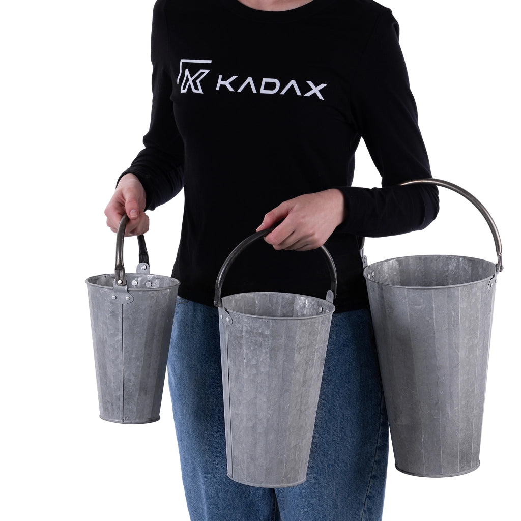 KADAX Zestaw donic stalowych 21cm+18cm+15cm K16521
