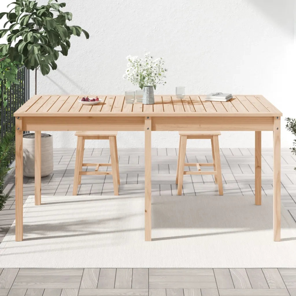 Tavolo da Giardino 159,5x82,5x76 cm in Legno Massello di Pino 823976