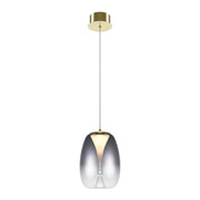 Maytoni Lampadario Moderno Splash 1 luce LED integrato oro metallo vetro