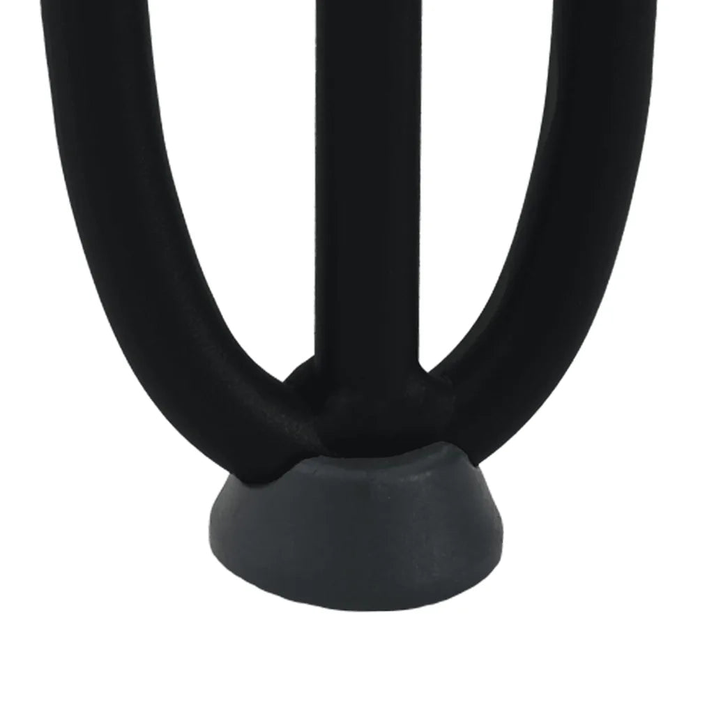 Gambe a forcina per tavolino da caffè 4 pz nere 42 cm in acciaio massiccio 4012440