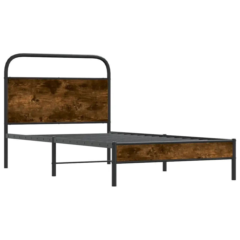 Giroletto senza Materasso Rovere Fumo 90x190 cm in Truciolato 4100348