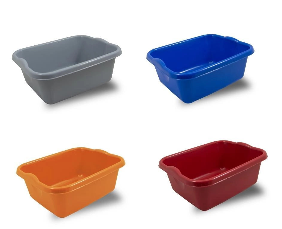 Bacinella secchio acqua per bucato rettangolare 14 litri Vari Colori