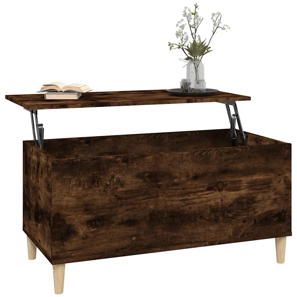 Tavolino da salotto | Tavolino da caff¨¨ | Tavolino da Soggiorno Rovere Fumo 90x44,5x45 cm Legno Multistrato