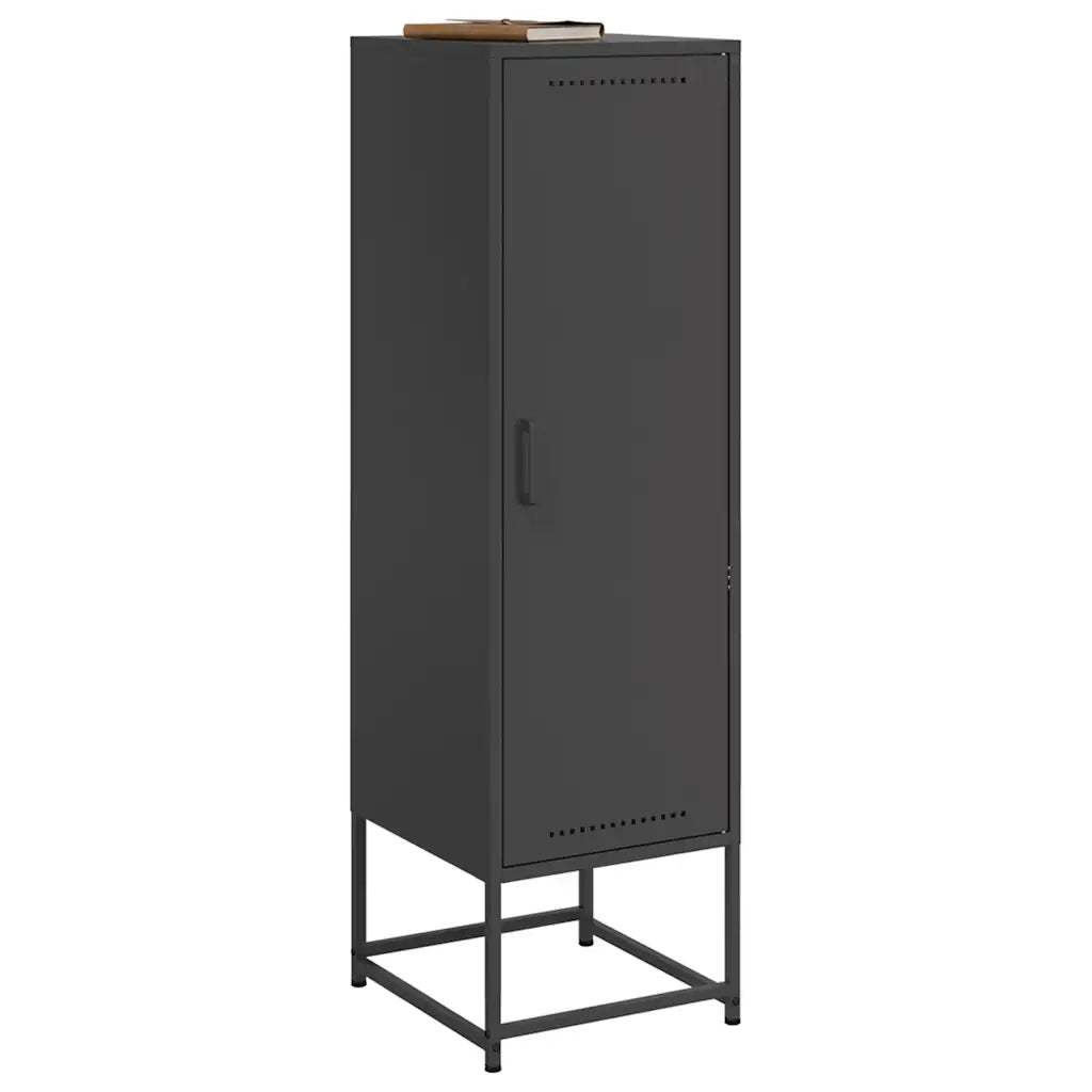 Credenza Nera 36x39x123 cm in Acciaio 846524