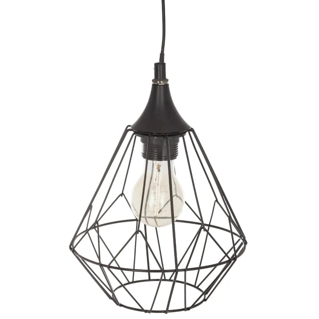 Lampada a sospensione flave in filo metallico
