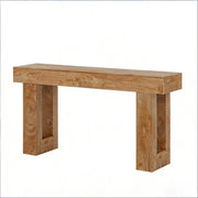 Consolle - con 1 piano d'appoggio - per ingresso e soggiorno - in legno - 160×41.5×75 cm - marrone