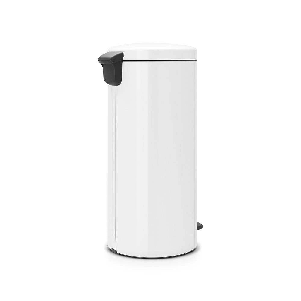 Brabantia 111785 New Icon Pattumiera a Pedale 30 L Chiusura Ammortizzata e Silenziosa Secchio Interno Estraibile Base Antiscivolo colore Bianco