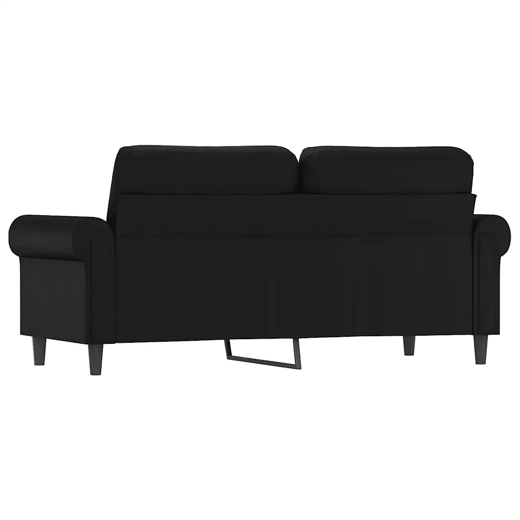 Divano | Divano da soggiorno | Sofa a 2 Posti Nero 140 cm in Similpelle