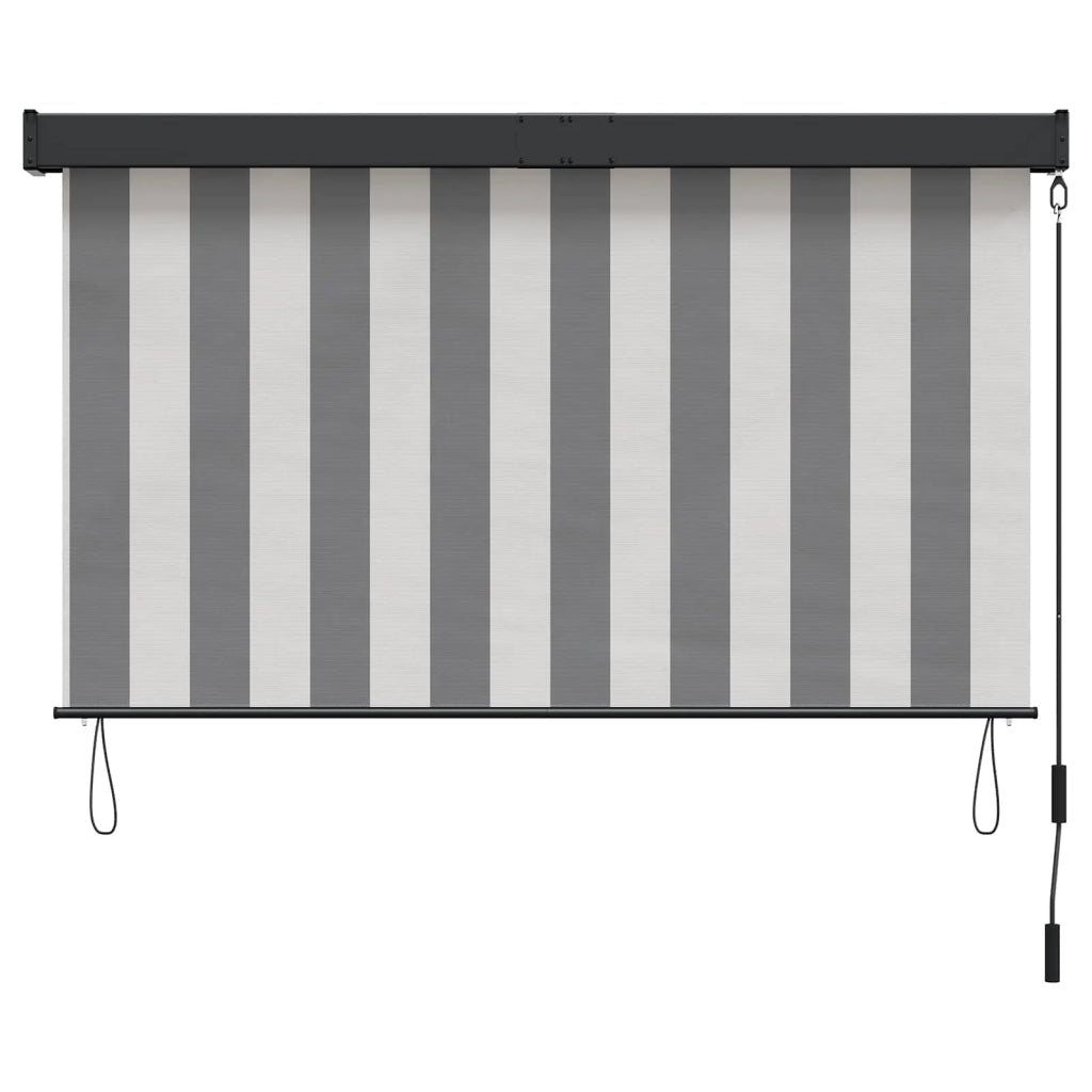 Tenda a rullo Antracite e Bianco 140 x 250 cm 42037190
