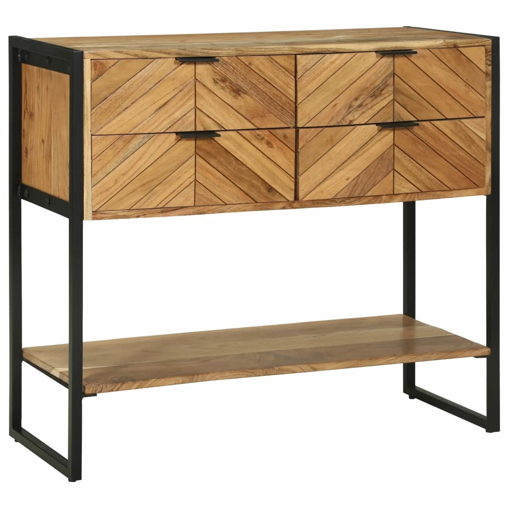 Tavolo consolle con cassetto Marrone 90 x 35 x 80 cm 374107