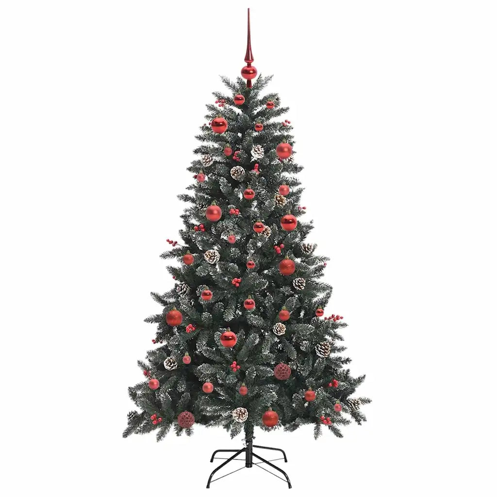 Albero di Natale artificiale con 150 LED Verde 150 cm