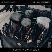 GlamSeries GlamSetter S Borsa per trucco 175 x 165 x 230 mm, beauty case trasparente con diverse opzioni di trasporto