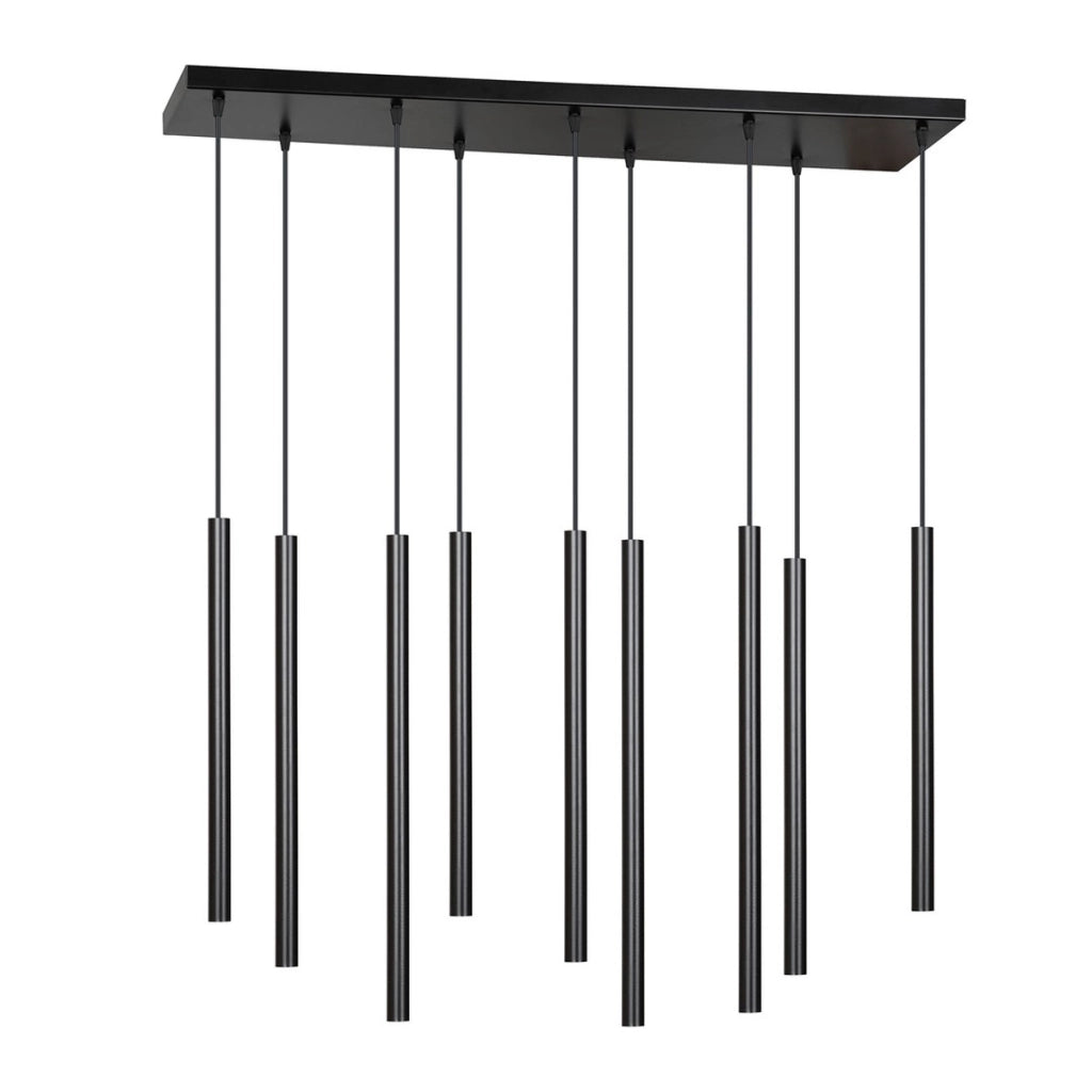 Lampada a sospensione Selter in acciaio nero opaco