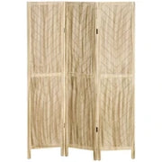 Paravento da Interno Pieghevole a 3 Ante a Spina di Pesce in Legno, 120x1.6x170 cm
