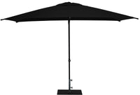 Ombrellone da Giardino 3x2 m Palo Ø38 mm in Alluminio Tessuto Olefin Trend Nero