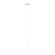 Lampada a sospensione Selter in acciaio bianco opaco