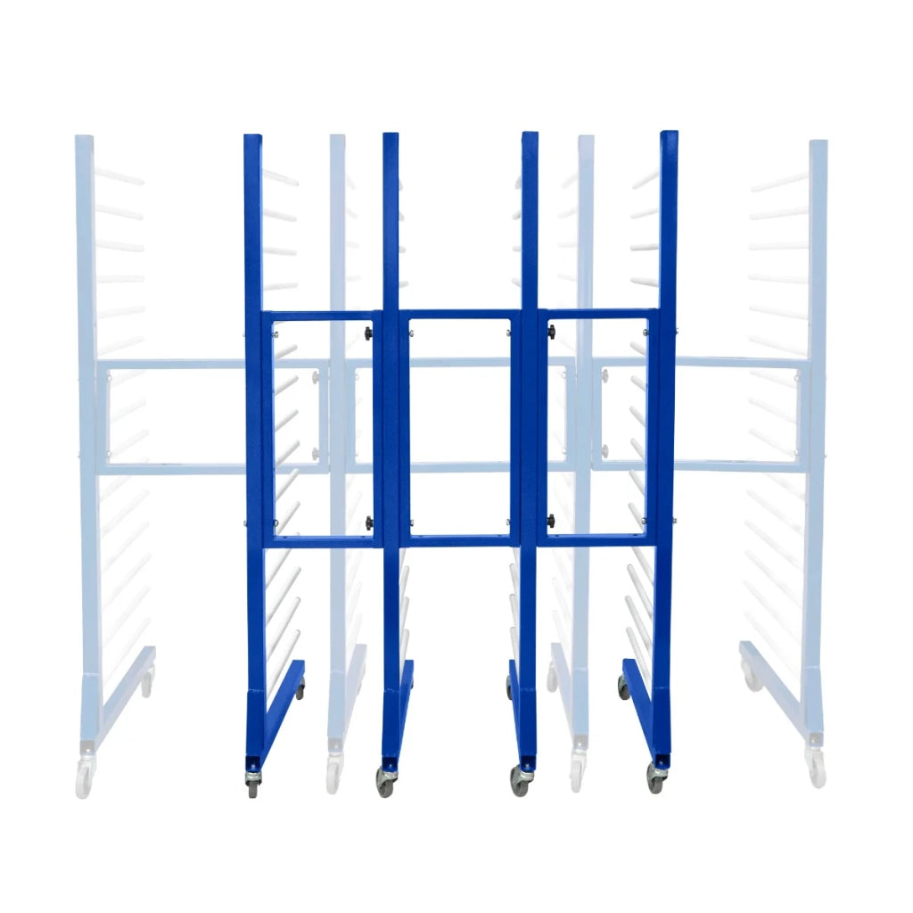 Carrello per Asciugatura Vernici a Spruzzo Combinato x 3 con 4 ruote resistenti 375 kg di capacità