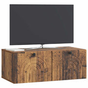 Mobile TV da Muro | Armadietto TV | Mobile Porta TV Legno antico 78,5 x 41 x 30 cm