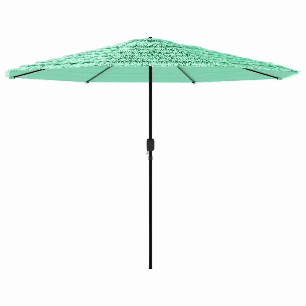 Ombrellone Giardino-Ombrello da Balcone con Palo in Acciaio Verde 324x324x247 cm