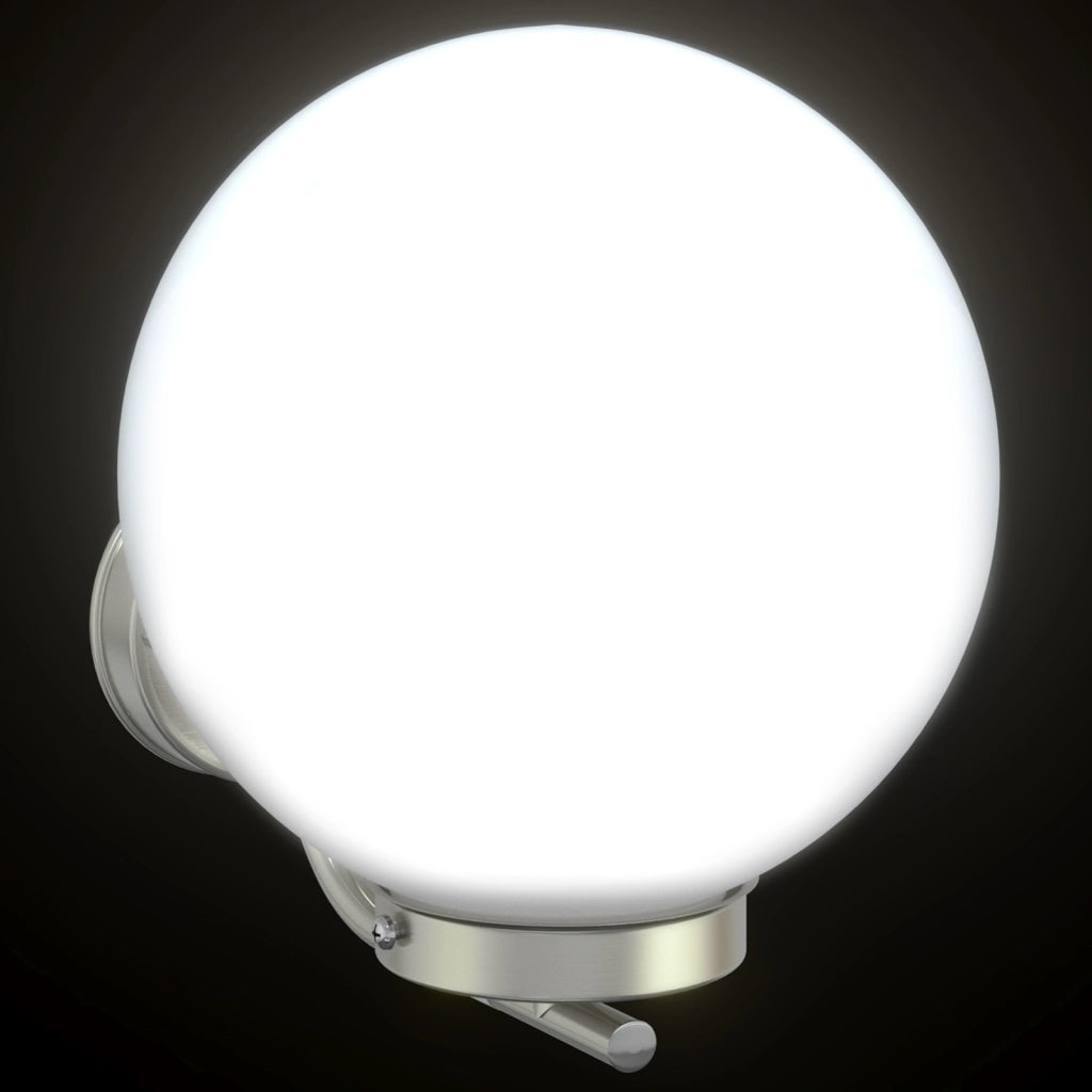 Faro da parete esterno  in acciaio inox argento IP44
